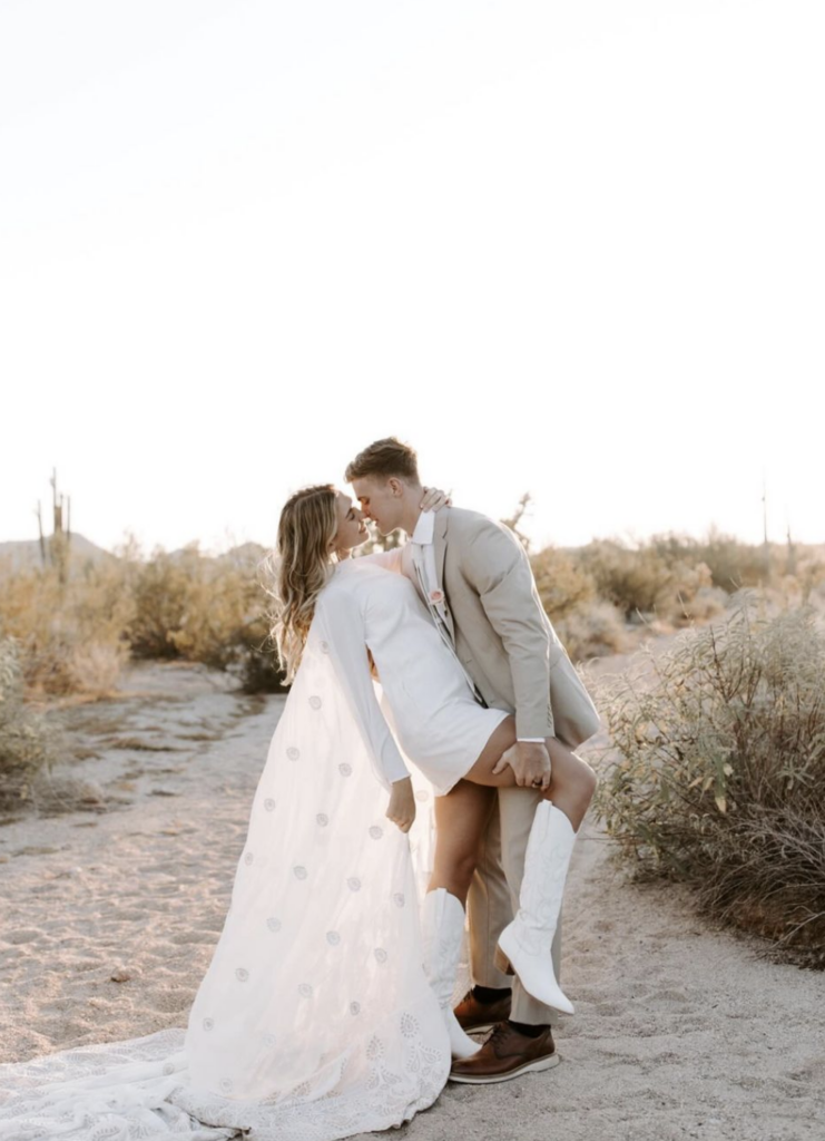 Vintage Car Desert Elopement